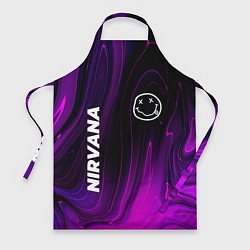 Фартук кулинарный Nirvana violet plasma, цвет: 3D-принт