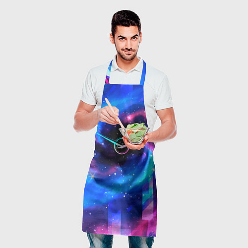 Фартук UAZ неоновый космос / 3D-принт – фото 2