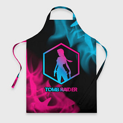 Фартук кулинарный Tomb Raider - neon gradient, цвет: 3D-принт