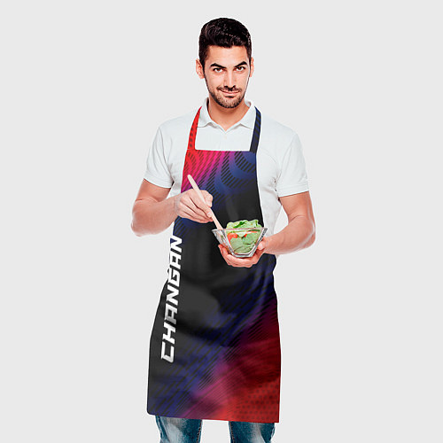 Фартук Changan красный карбон / 3D-принт – фото 2