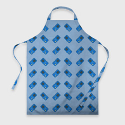 Фартук кулинарный Синяя консоль тетрис, цвет: 3D-принт