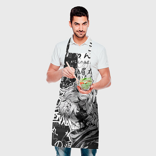 Фартук Адский рай - иероглифы / 3D-принт – фото 2