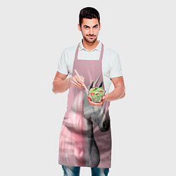 Фартук кулинарный Единорог розовая грива, цвет: 3D-принт — фото 2
