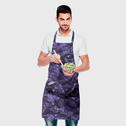 Фартук кулинарный Лиловая текстура, цвет: 3D-принт — фото 2