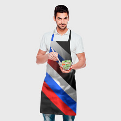 Фартук кулинарный Пограничные войска - флаг РФ, цвет: 3D-принт — фото 2