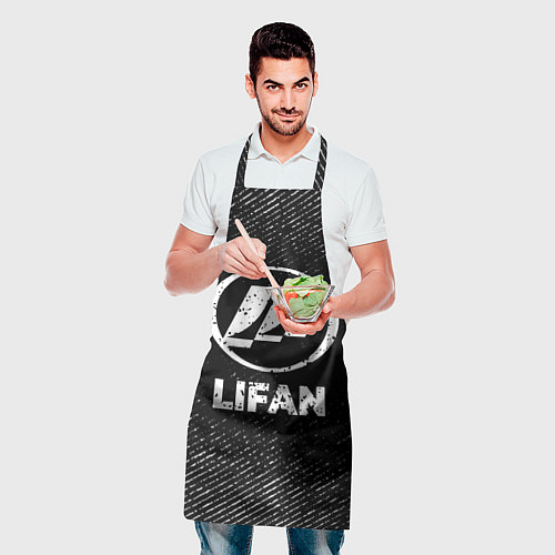 Фартук Lifan с потертостями на темном фоне / 3D-принт – фото 2