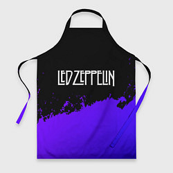 Фартук кулинарный Led Zeppelin purple grunge, цвет: 3D-принт