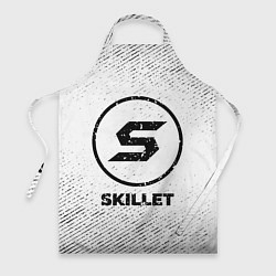 Фартук кулинарный Skillet с потертостями на светлом фоне, цвет: 3D-принт