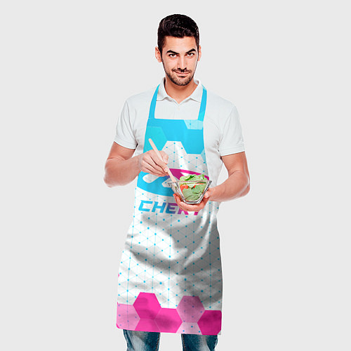 Фартук Chery neon gradient style / 3D-принт – фото 2