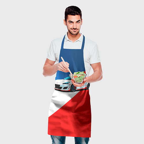 Фартук Нарисованный автомобиль / 3D-принт – фото 2