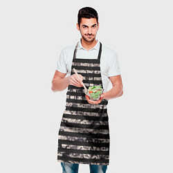 Фартук кулинарный В полоску с ахегао, цвет: 3D-принт — фото 2