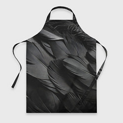 Фартук кулинарный Черные перья ворона, цвет: 3D-принт