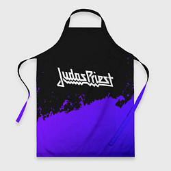 Фартук кулинарный Judas Priest purple grunge, цвет: 3D-принт