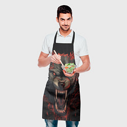 Фартук кулинарный Серый волк, цвет: 3D-принт — фото 2