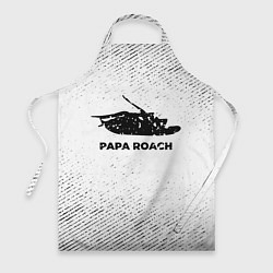 Фартук кулинарный Papa Roach с потертостями на светлом фоне, цвет: 3D-принт