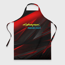 Фартук Cyberpunk 2077 phantom liberty red black logo