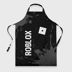 Фартук кулинарный Roblox glitch на темном фоне: надпись, символ, цвет: 3D-принт