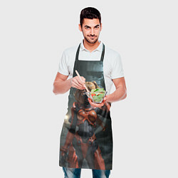 Фартук кулинарный Аска Ленгли, цвет: 3D-принт — фото 2