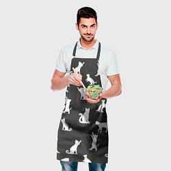 Фартук кулинарный White cats, цвет: 3D-принт — фото 2