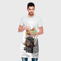 Фартук кулинарный Кот охранник, цвет: 3D-принт — фото 2