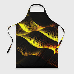 Фартук кулинарный Золотистые линии, цвет: 3D-принт