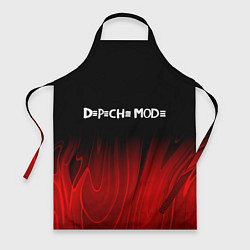 Фартук кулинарный Depeche Mode red plasma, цвет: 3D-принт