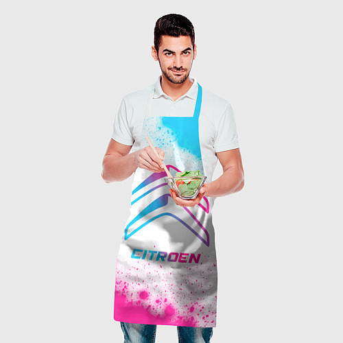 Фартук Citroen neon gradient style / 3D-принт – фото 2