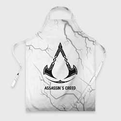 Фартук кулинарный Assassins Creed glitch на светлом фоне, цвет: 3D-принт