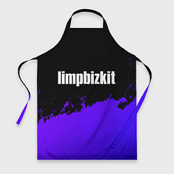 Фартук кулинарный Limp Bizkit purple grunge, цвет: 3D-принт