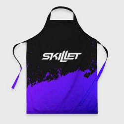 Фартук кулинарный Skillet purple grunge, цвет: 3D-принт