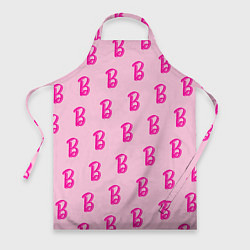 Фартук кулинарный Барби паттерн буква B, цвет: 3D-принт
