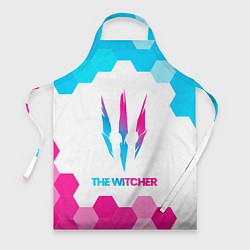 Фартук кулинарный The Witcher neon gradient style, цвет: 3D-принт