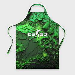 Фартук CS GO green abstract