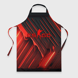 Фартук CS GO red neon