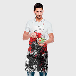 Фартук кулинарный Bushido warrior, цвет: 3D-принт — фото 2