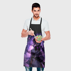 Фартук кулинарный Мрачный геншин импакт - Raiden, цвет: 3D-принт — фото 2