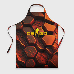 Фартук кулинарный CS GO orange logo, цвет: 3D-принт