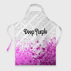 Фартук кулинарный Deep Purple rock legends: символ сверху, цвет: 3D-принт