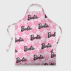 Фартук кулинарный Логотип Барби и розовое кружево, цвет: 3D-принт