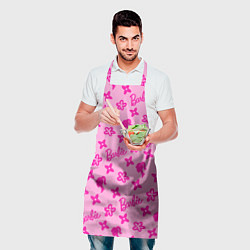 Фартук кулинарный Барби паттерн розовый, цвет: 3D-принт — фото 2