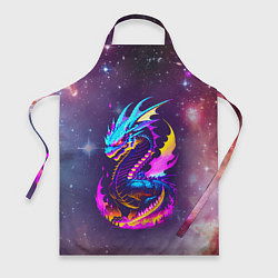 Фартук Space dragon - neon glow - neural network