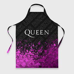 Фартук кулинарный Queen rock legends: символ сверху, цвет: 3D-принт