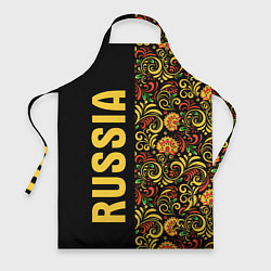 Фартук кулинарный Russia хохлома, цвет: 3D-принт