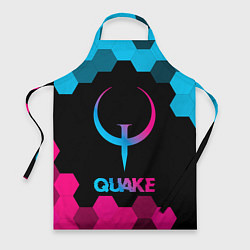 Фартук кулинарный Quake - neon gradient, цвет: 3D-принт