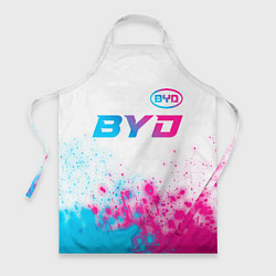 Фартук BYD neon gradient style: символ сверху