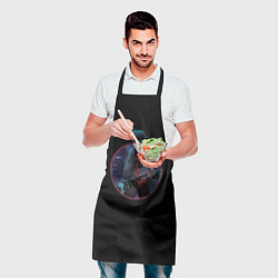 Фартук кулинарный Киберпанк Танджиро, цвет: 3D-принт — фото 2