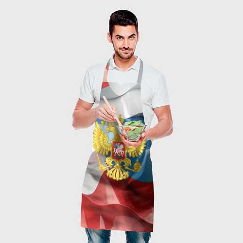 Фартук Герб России триколор / 3D-принт – фото 2