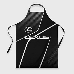 Фартук кулинарный Lexus - white line, цвет: 3D-принт