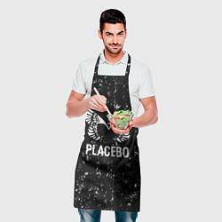 Фартук кулинарный Placebo glitch на темном фоне, цвет: 3D-принт — фото 2
