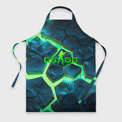Фартук CS GO green texture logo